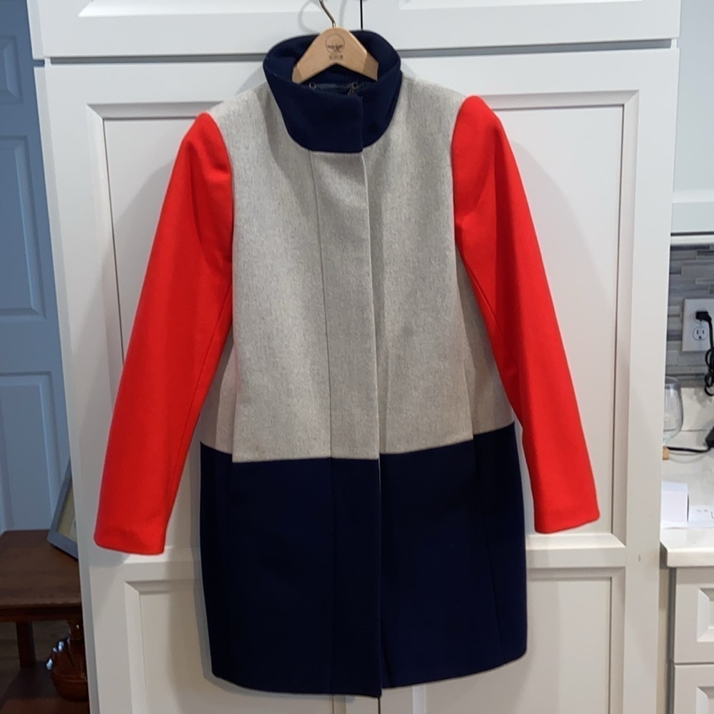 Colorblock Women's Coat